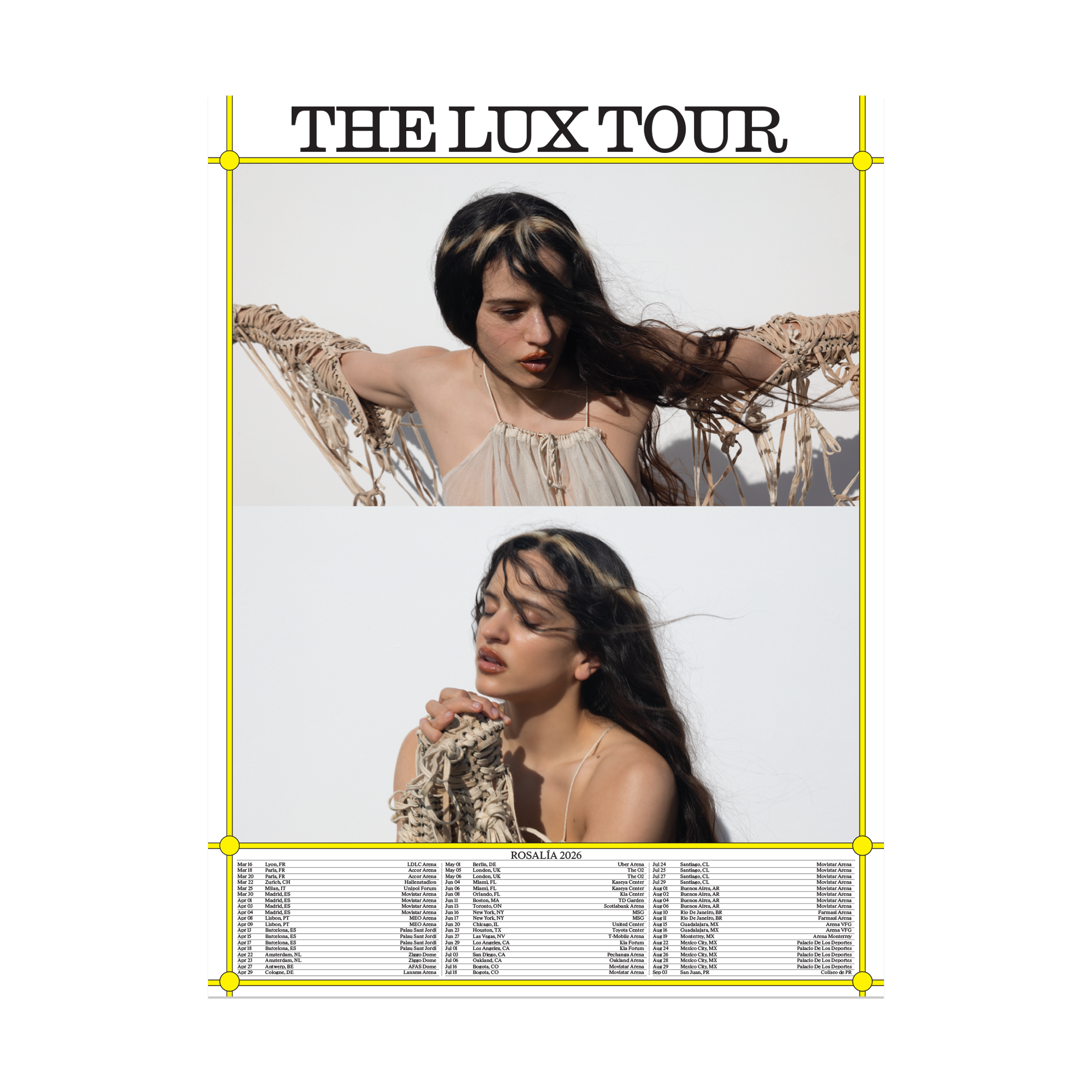 LUX Tour Póster - Exclusivo Tienda Online
