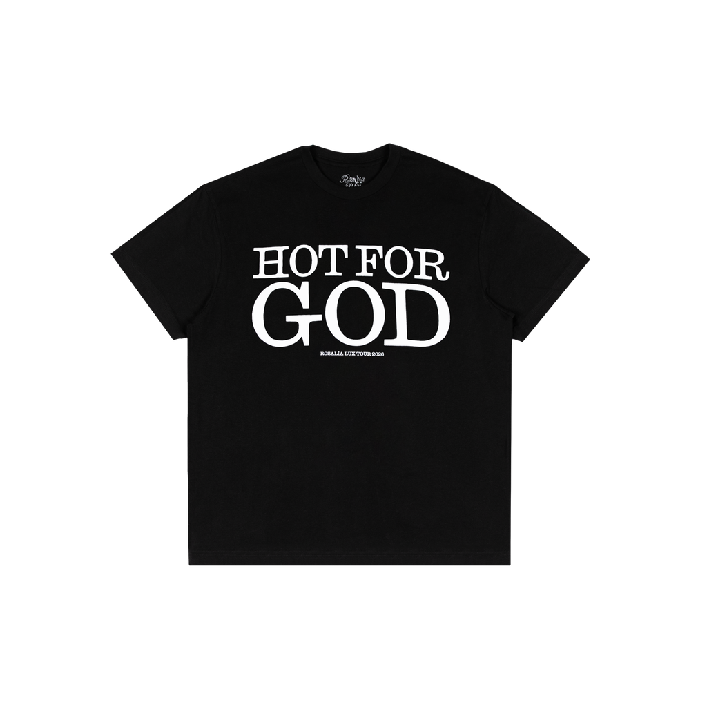 "Hot For God" Camiseta Negra